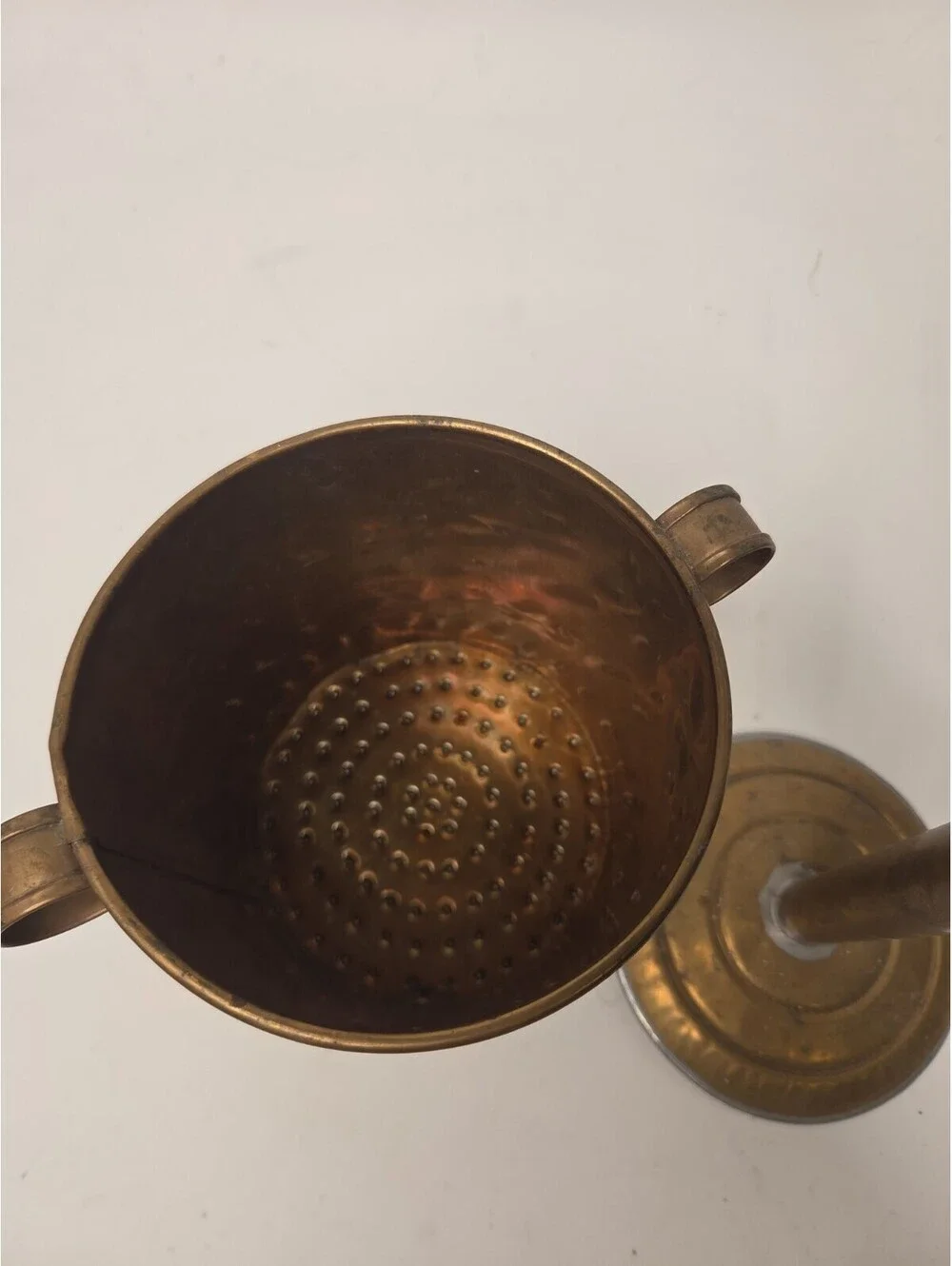 Vintage Solid Brass Lod Chong Mold Press Thai Dessert Cendol Maker Kitchen Tool